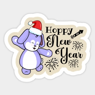 Hoppy New Year Sticker